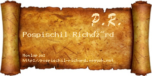 Pospischil Richárd névjegykártya